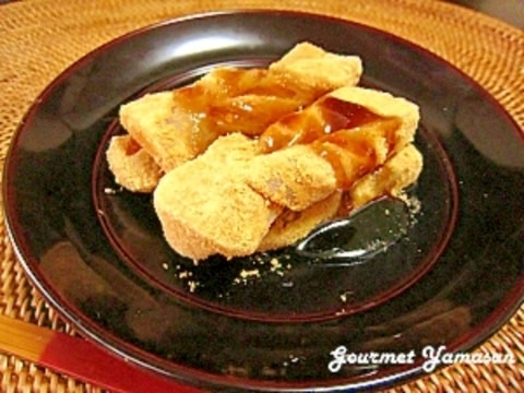 ダイエット中のおやつに♪こんにゃくde黒蜜きな粉